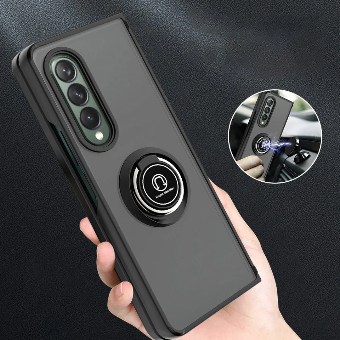 Frosted Transparent Magnetic Ring Case - Image 2