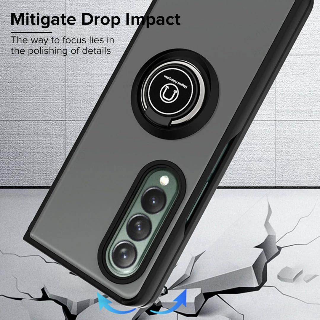 Frosted Transparent Magnetic Ring Case - Image 5
