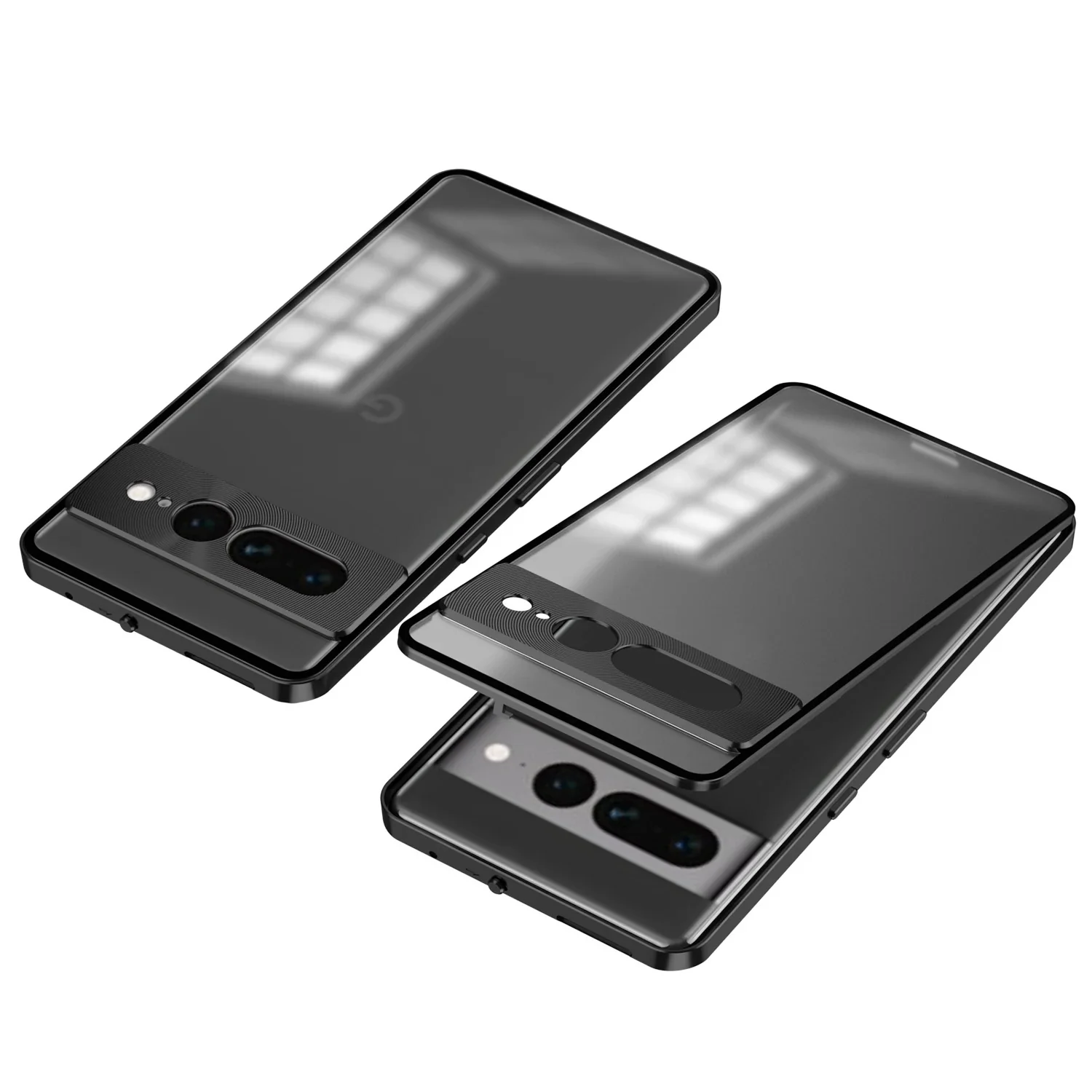 Frosty Dual Layer Metal Armor Case - Google - Image 3