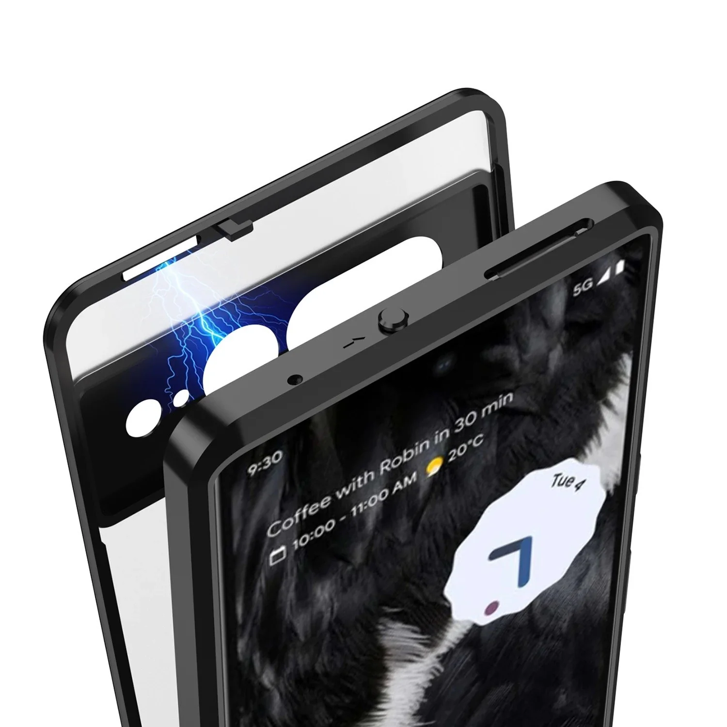 Frosty Dual Layer Metal Armor Case - Google - Image 6