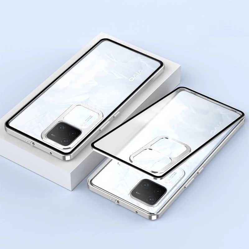 Frosty Dual Layer Metal Armor Case - Vivo - Image 4