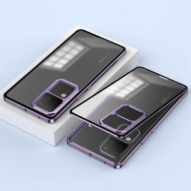 Frosty Dual Layer Metal Armor Case - Vivo - Image 6