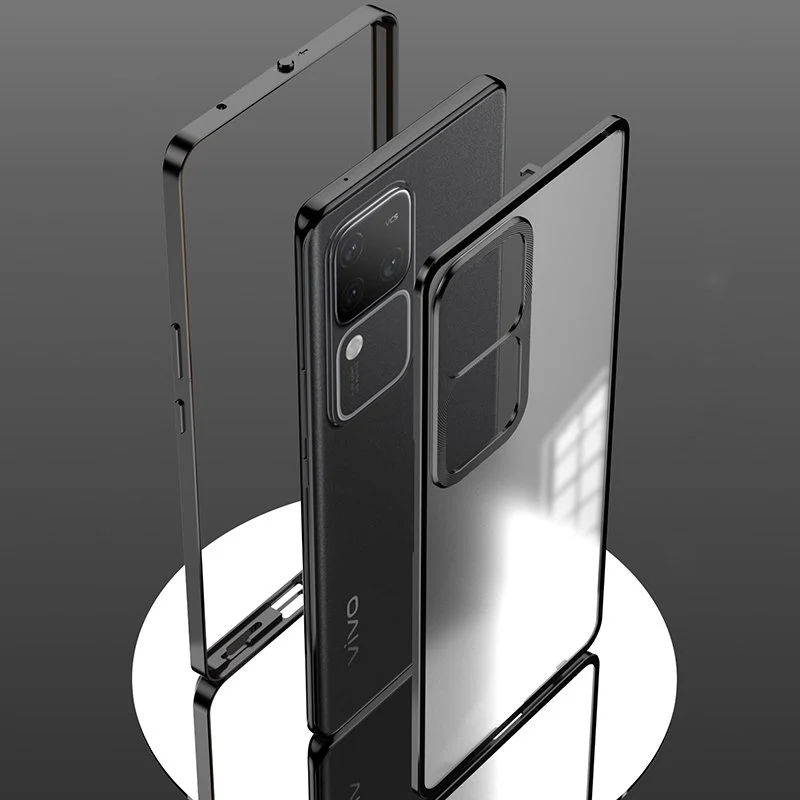 Frosty Dual Layer Metal Armor Case - Vivo - Image 9