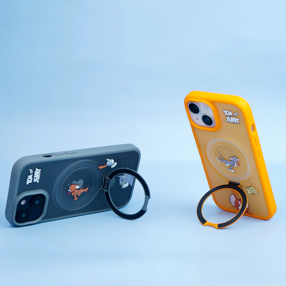 Playful Cartoon Ring Stand Case - iPhone - Image 2