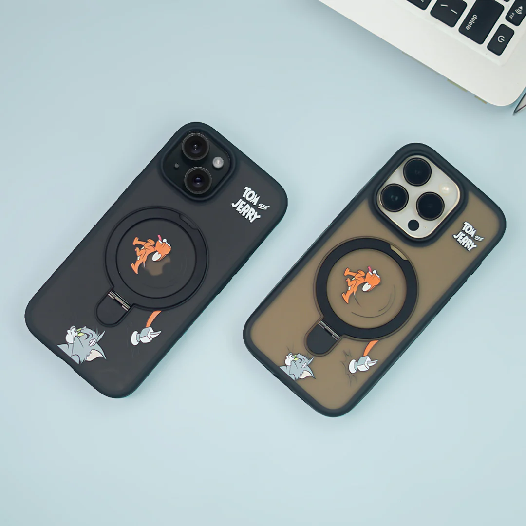 Playful Cartoon Ring Stand Case - iPhone - Image 3