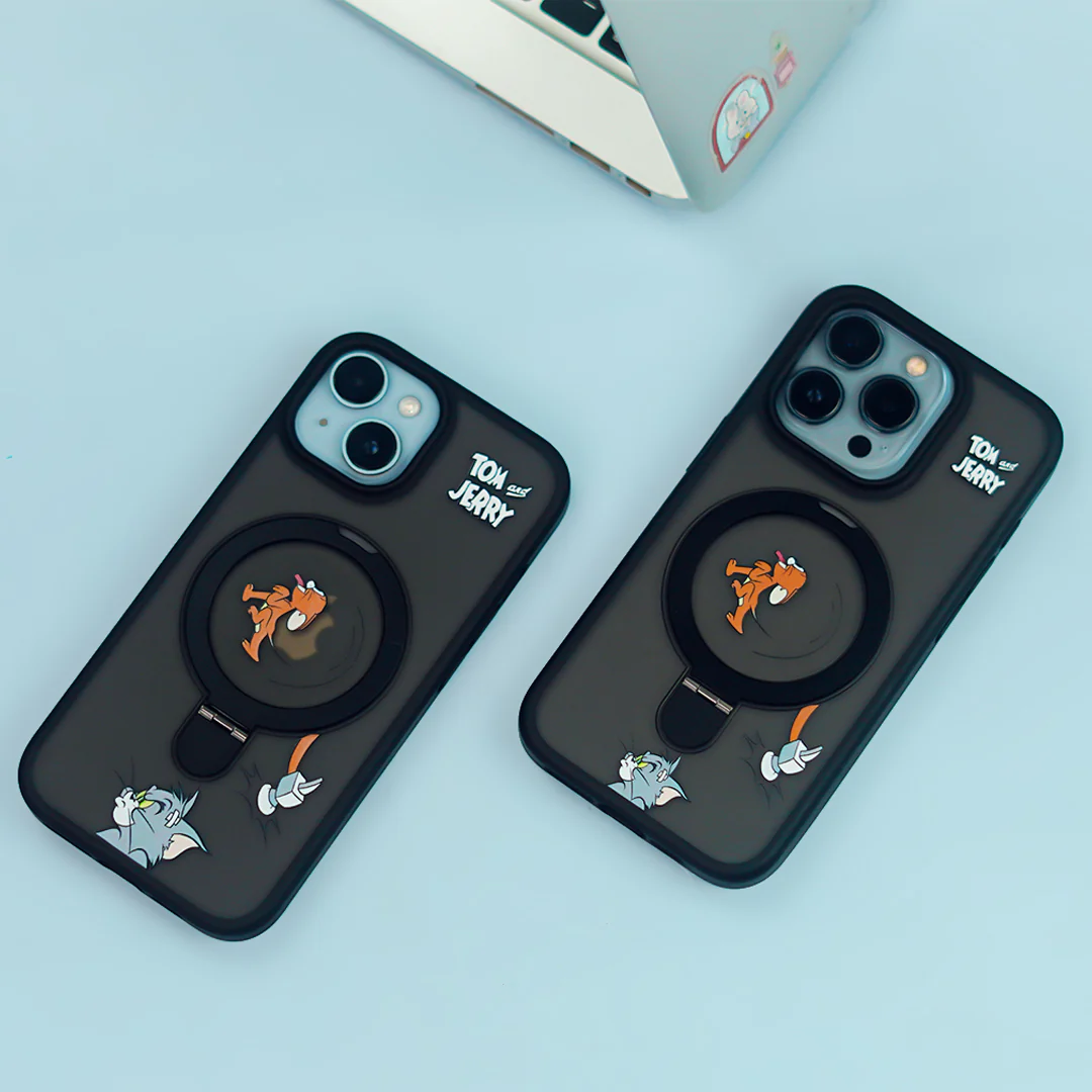 Playful Cartoon Ring Stand Case - iPhone - Image 5
