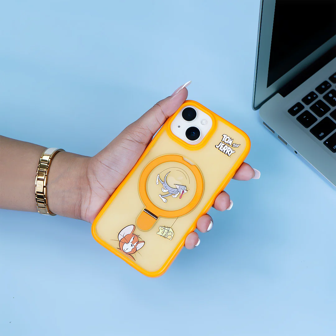 Playful Cartoon Ring Stand Case - iPhone - Image 6