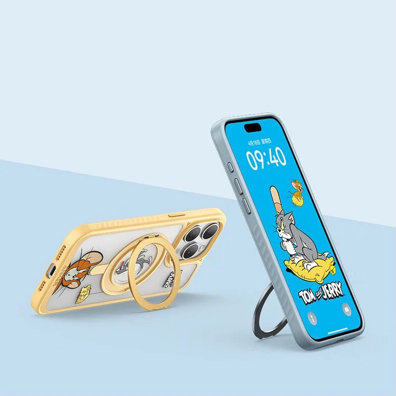 Playful Cartoon Ring Stand Case - iPhone - Image 8
