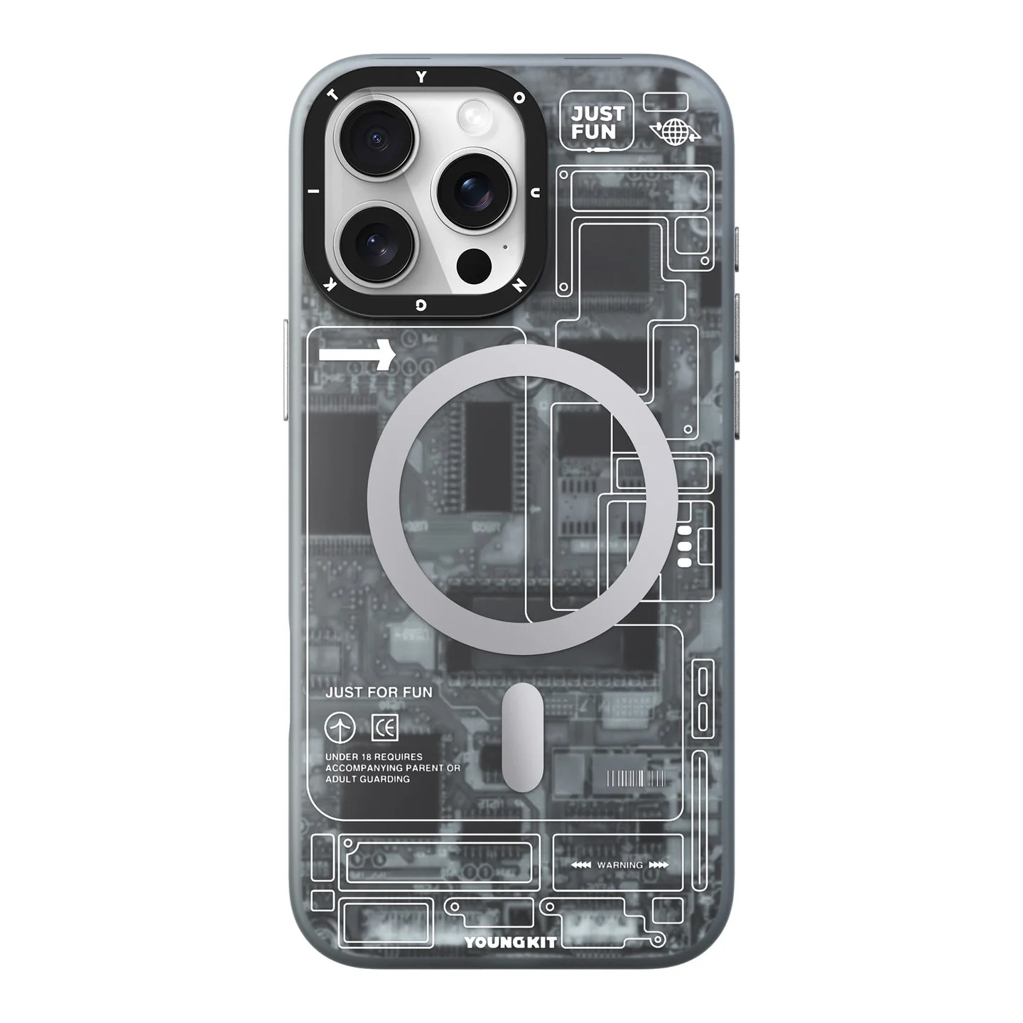 Futuristic Circuit Shield MagSafe Case - iPhone - Image 3