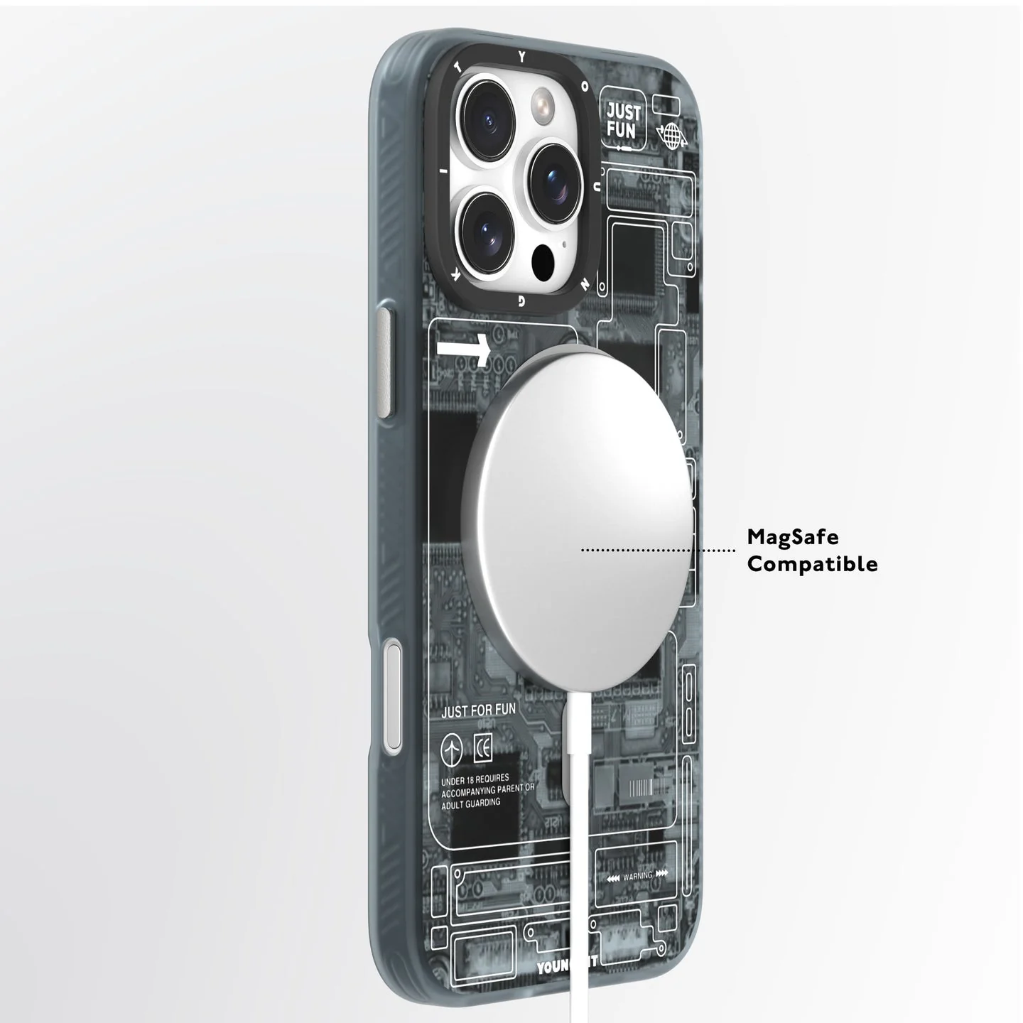 Futuristic Circuit Shield MagSafe Case - iPhone - Image 4