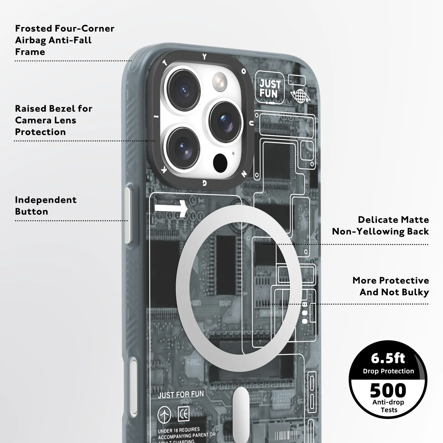 Futuristic Circuit Shield MagSafe Case - iPhone - Image 8