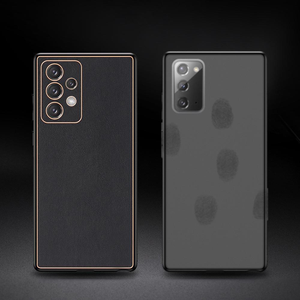 Galaxy A Series Leather Textured Gold Plated Case - Image 6