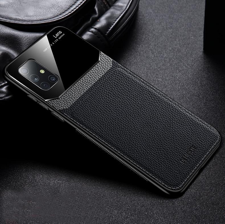 Galaxy A Series Sleek Slim Leather Glass Case - Image 7
