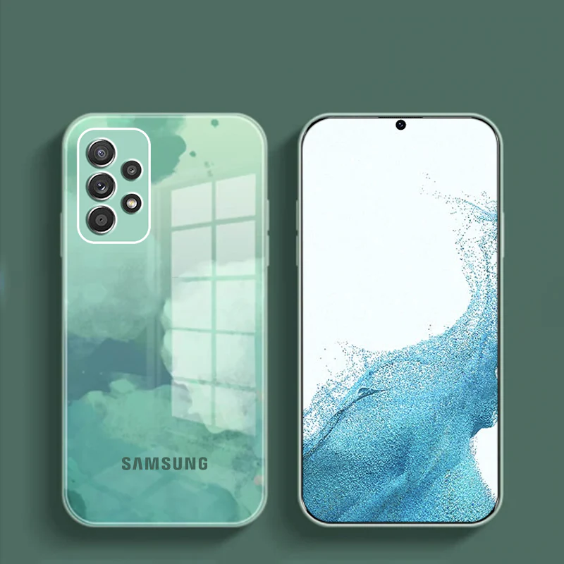 Galaxy A33 Colorful Wave Glass Phone Case - Image 3