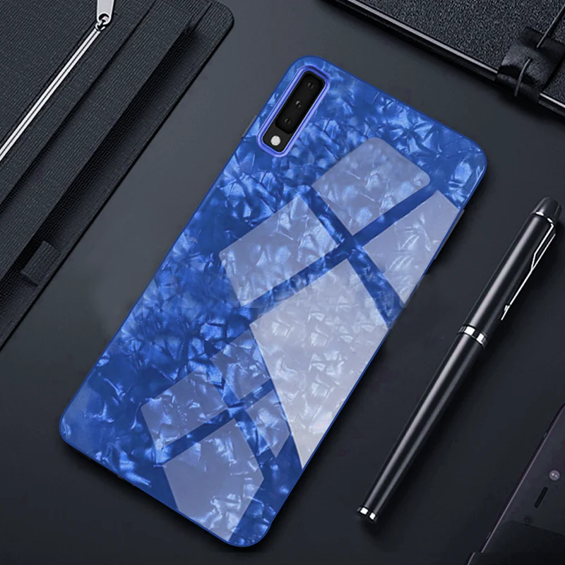 Galaxy A50 Dream Shell Series Textured Marble Case - Image 2