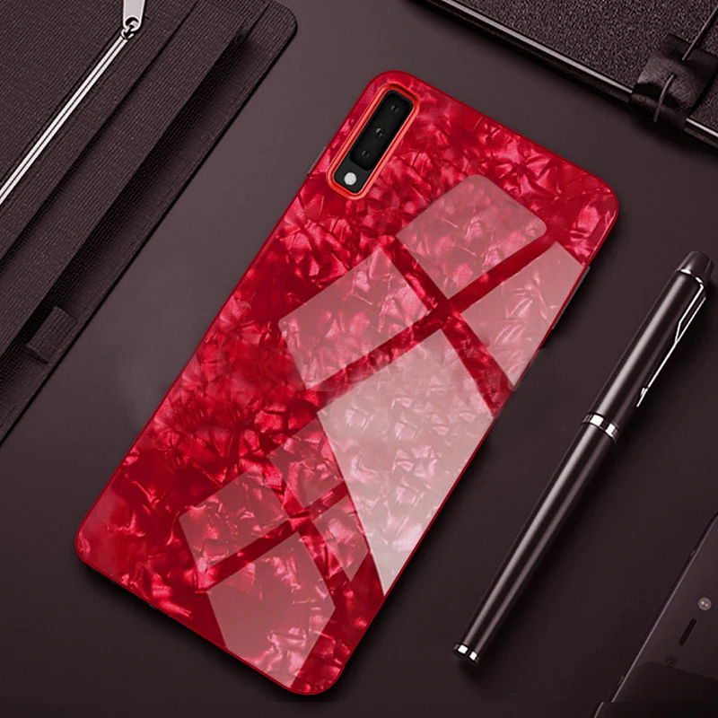 Galaxy A50 Dream Shell Series Textured Marble Case - Image 3