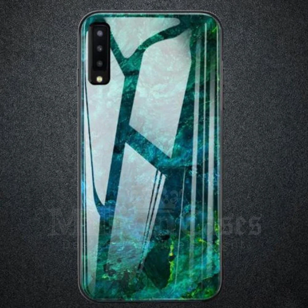 Galaxy A50 Soothing Sea Pattern Marble Glass Back Case - Image 9