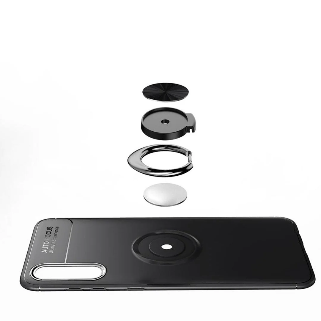 Galaxy A50s Metallic Finger Ring Holder Matte Case - Image 13