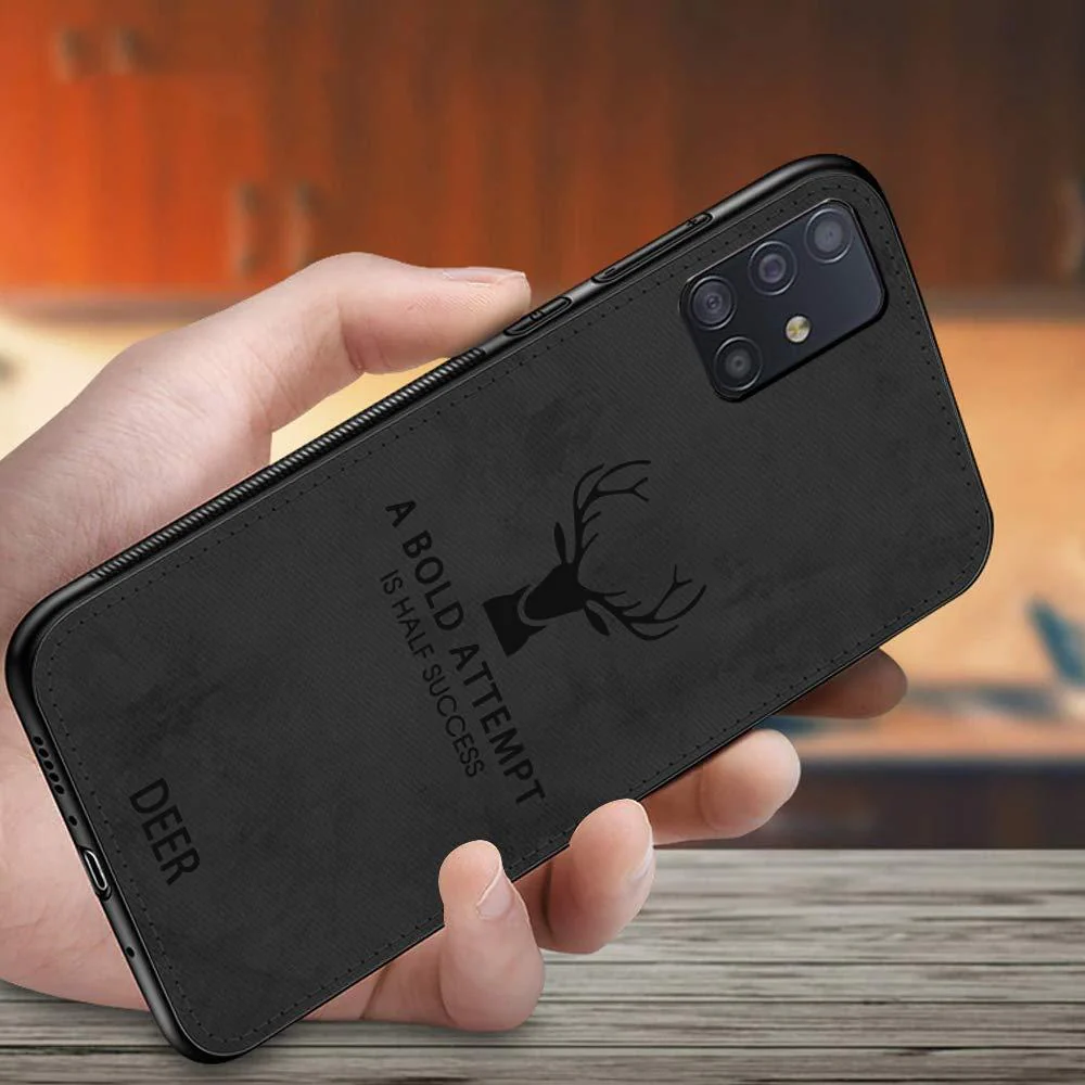Galaxy A51  (3 in 1 Combo) Deer Case + Tempered Glass + Earphones - Image 10