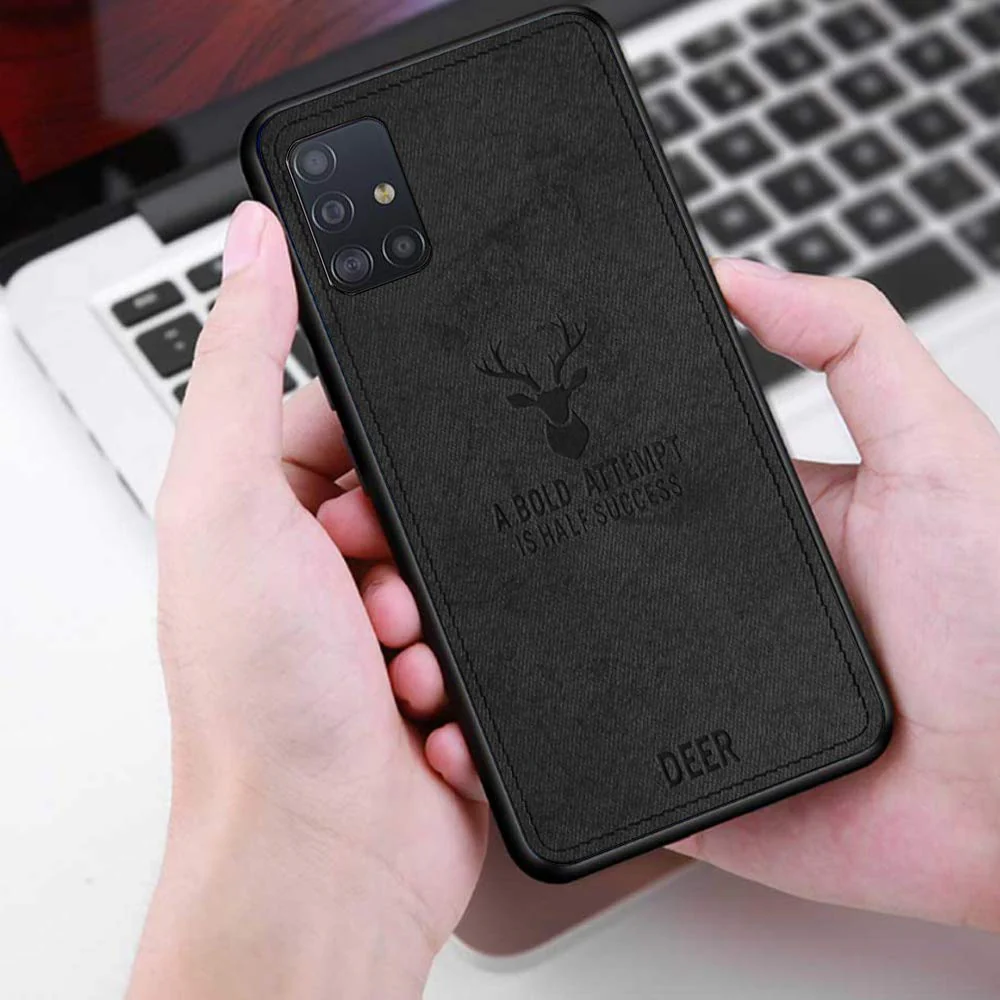 Galaxy A51  (3 in 1 Combo) Deer Case + Tempered Glass + Earphones - Image 4