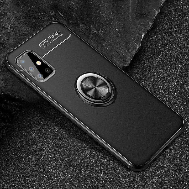 Galaxy A51 Metallic Finger Ring Holder Matte Case - Image 12