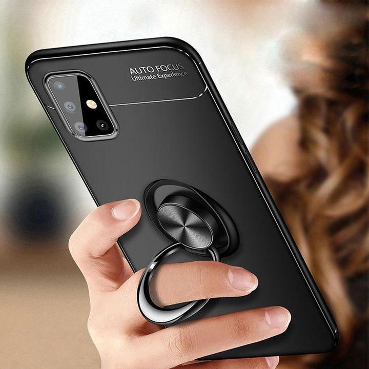 Galaxy A51 Metallic Finger Ring Holder Matte Case - Image 18