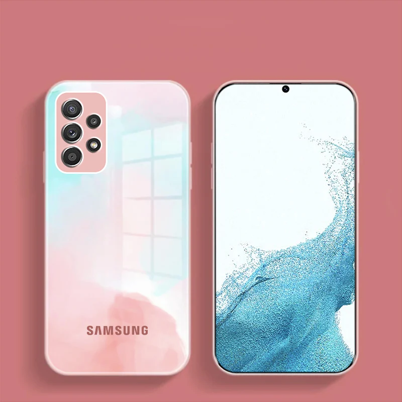 Galaxy A53 Colorful Wave Glass Phone Case - Image 4