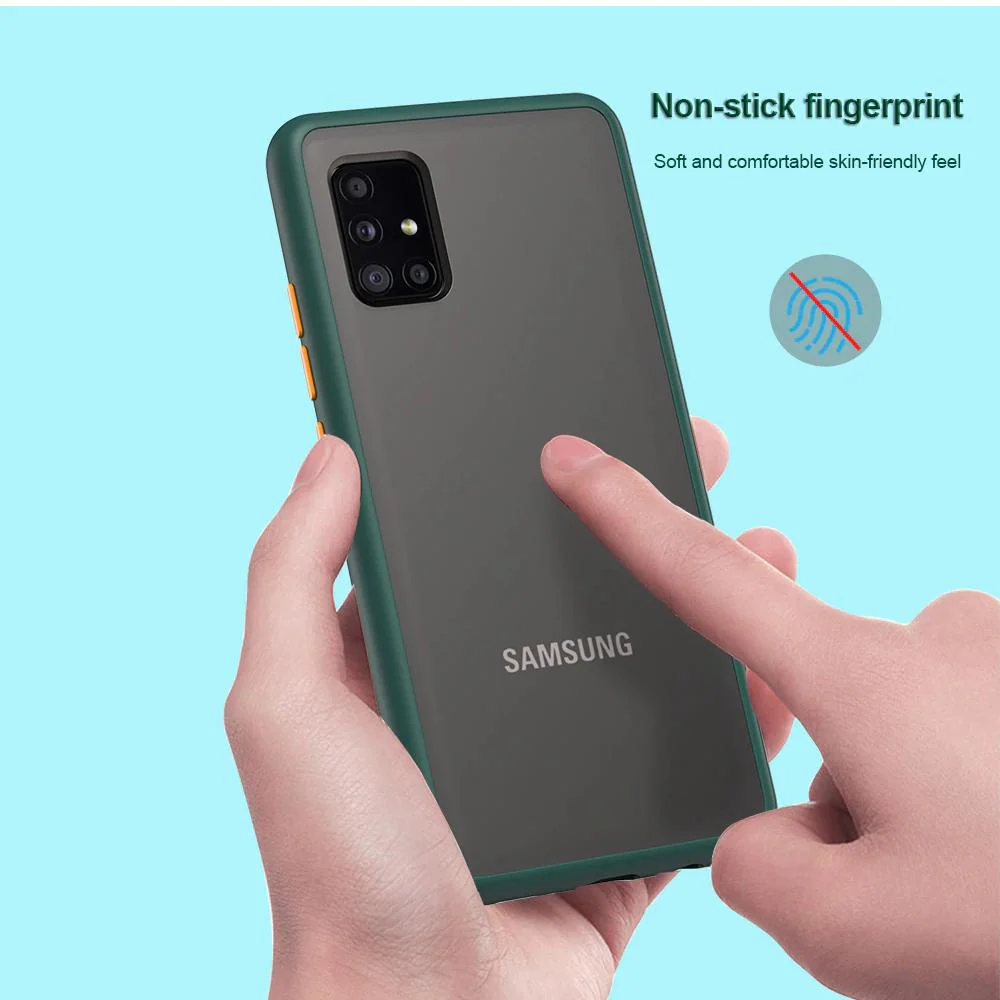 Galaxy A71 Luxury Shockproof Matte Finish Case - Image 3