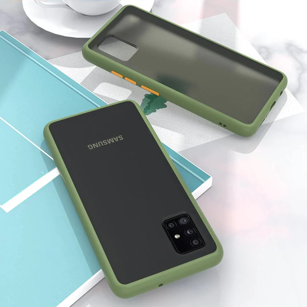 Galaxy A71 Luxury Shockproof Matte Finish Case - Image 4