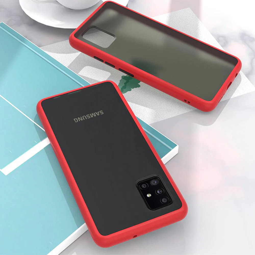 Galaxy A71 Luxury Shockproof Matte Finish Case - Image 5