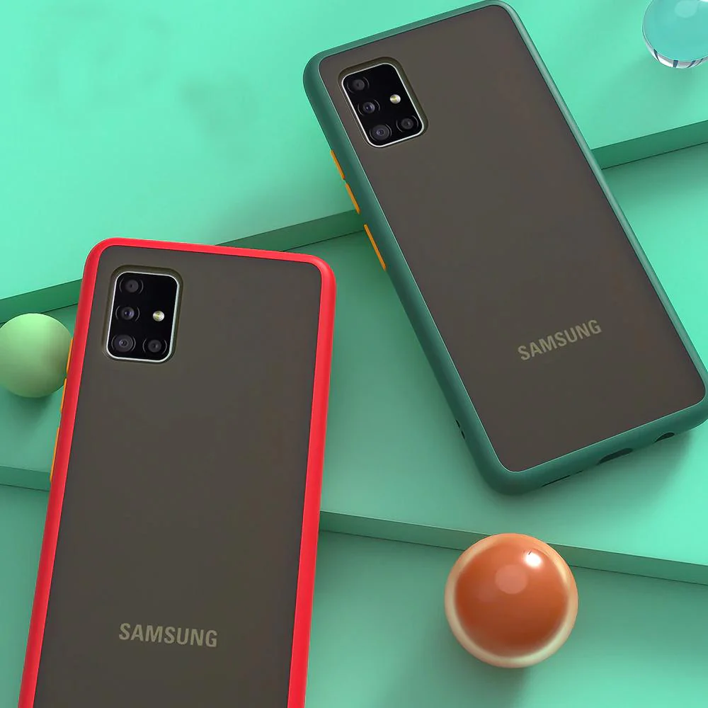 Galaxy A71 Luxury Shockproof Matte Finish Case - Image 6