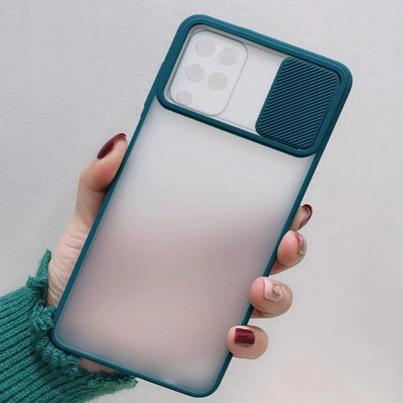 Galaxy F62 Camera Lens Slide Protection Matte Case - Image 4