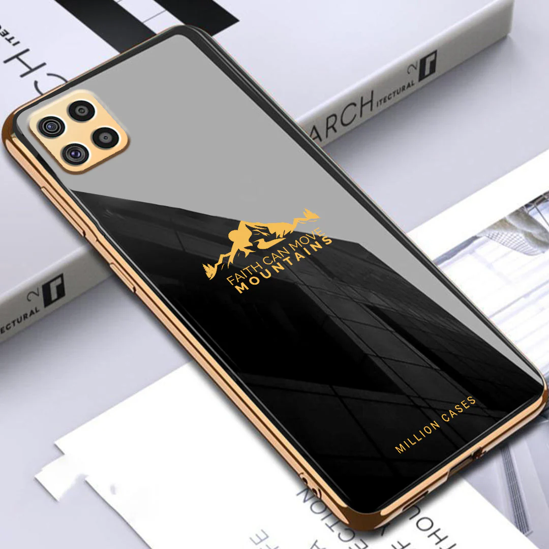 Galaxy F62 Sierra Pattern Electroplating Glass Case - Image 5