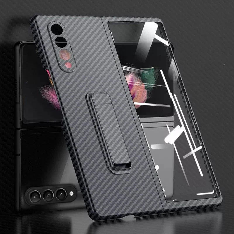 Galaxy Z Fold3 Carbon Fiber Kickstand Case - Image 3