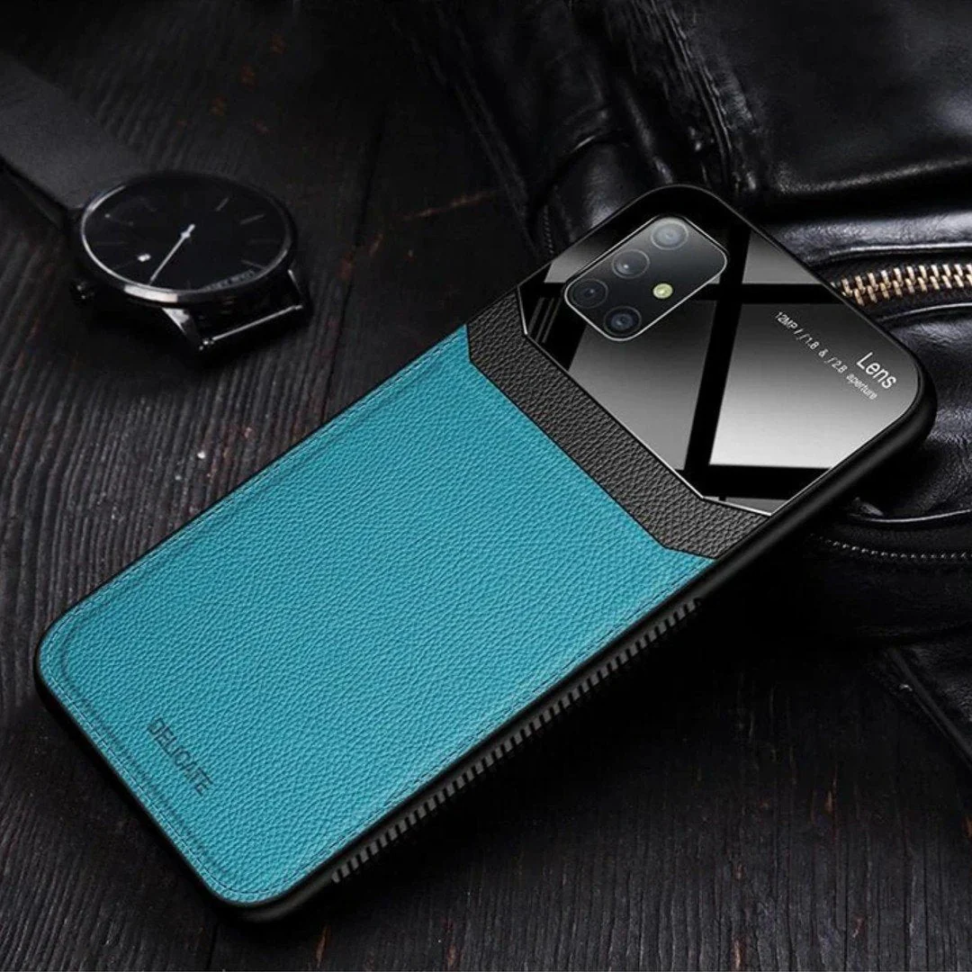 Galaxy M Series Sleek Slim Leather Glass Case - Image 10