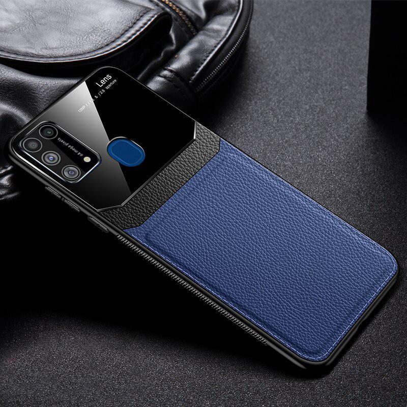 Galaxy M Series Sleek Slim Leather Glass Case - Image 7