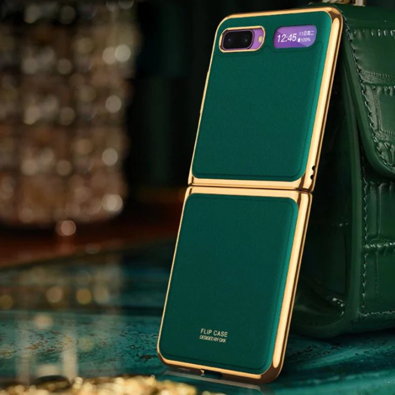 Galaxy Z Flip Business Leather Pattern Case - Image 5