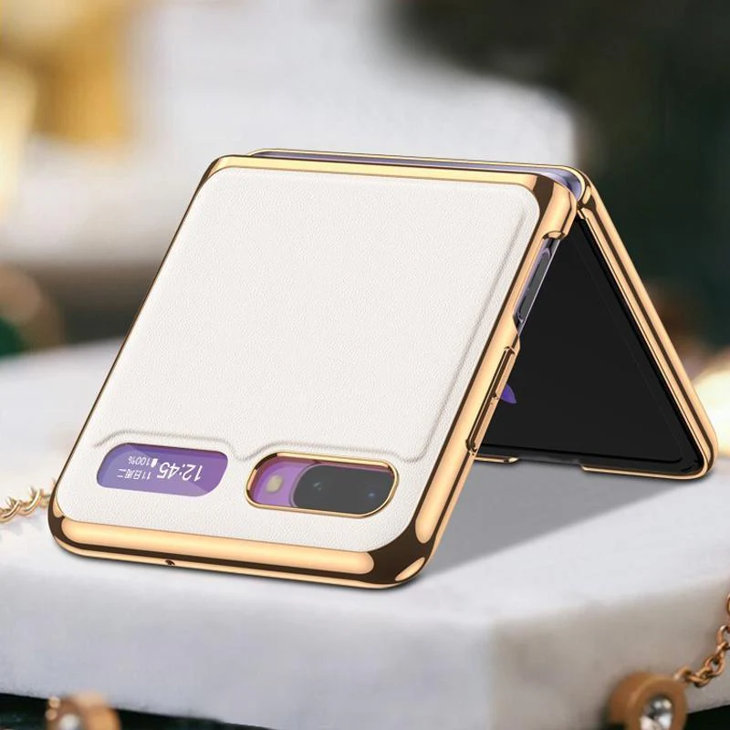 Galaxy Z Flip Business Leather Pattern Case - Image 6