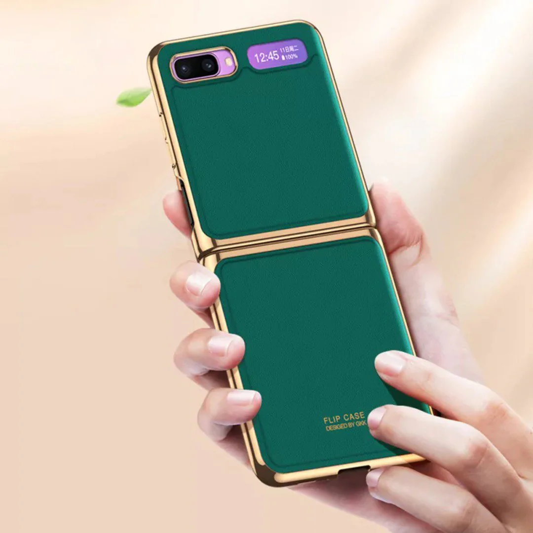 Galaxy Z Flip Business Leather Pattern Case - Image 7