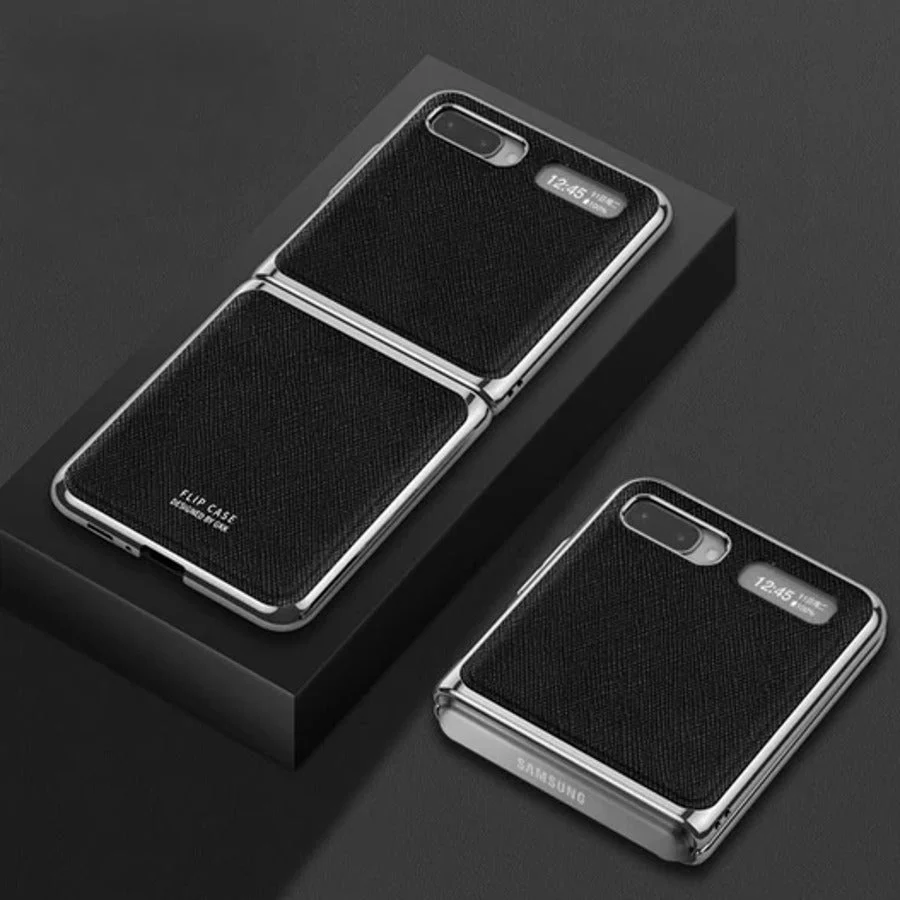 Galaxy Z Flip Business Leather Pattern Case - Image 8
