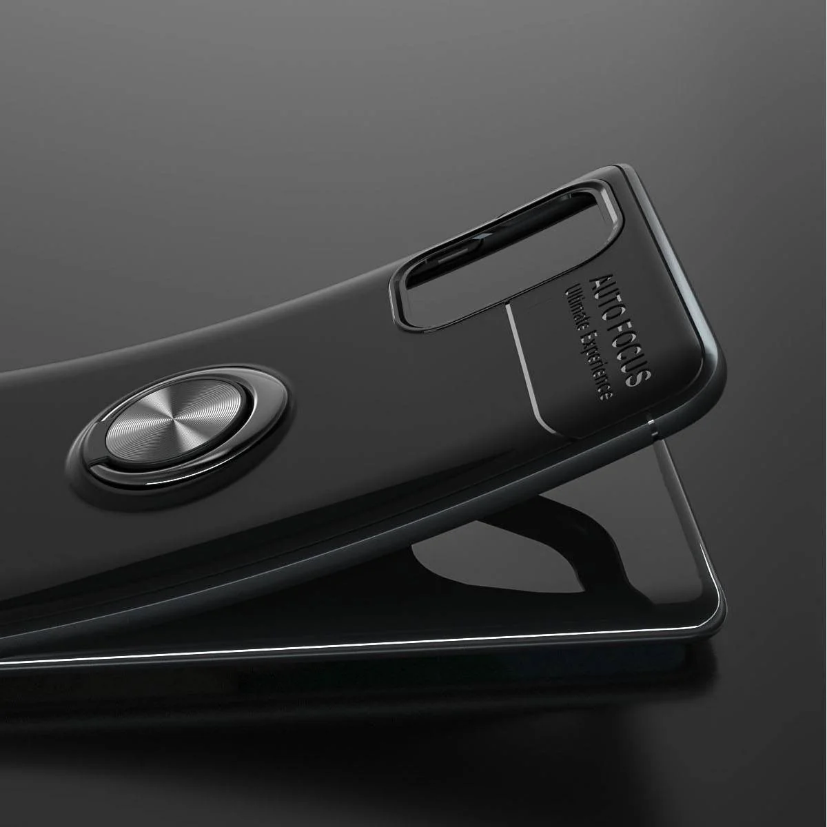 Galaxy M31s Metallic Finger Ring Holder Matte Case - Image 8