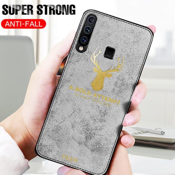 Galaxy M40 Luxury Gold Textured Deer Pattern Soft Case - Image 4