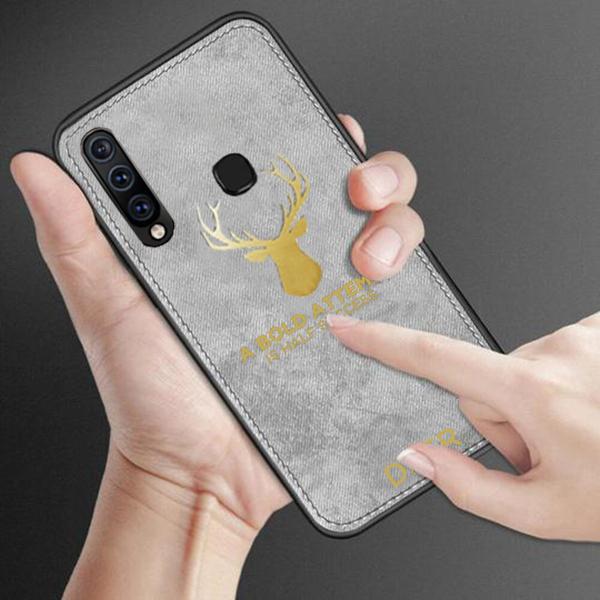 Galaxy M40 Luxury Gold Textured Deer Pattern Soft Case - Image 5