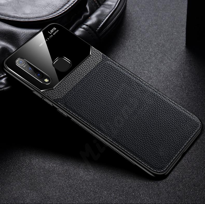 Galaxy M40 Sleek Slim Leather Glass Case - Image 11