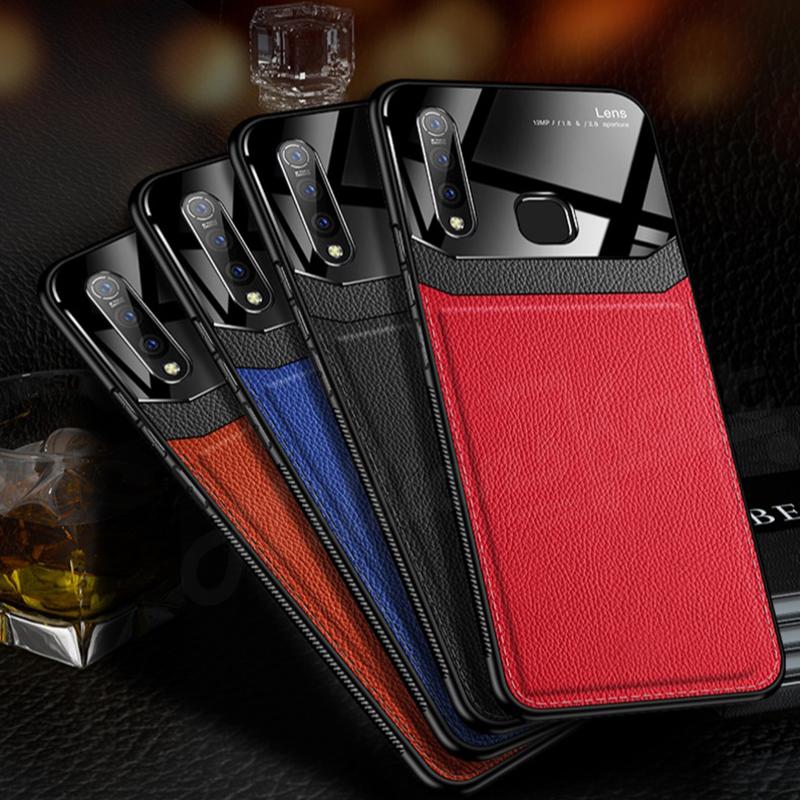 Galaxy M40 Sleek Slim Leather Glass Case - Image 14