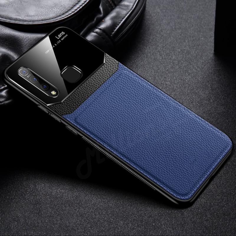 Galaxy M40 Sleek Slim Leather Glass Case - Image 6