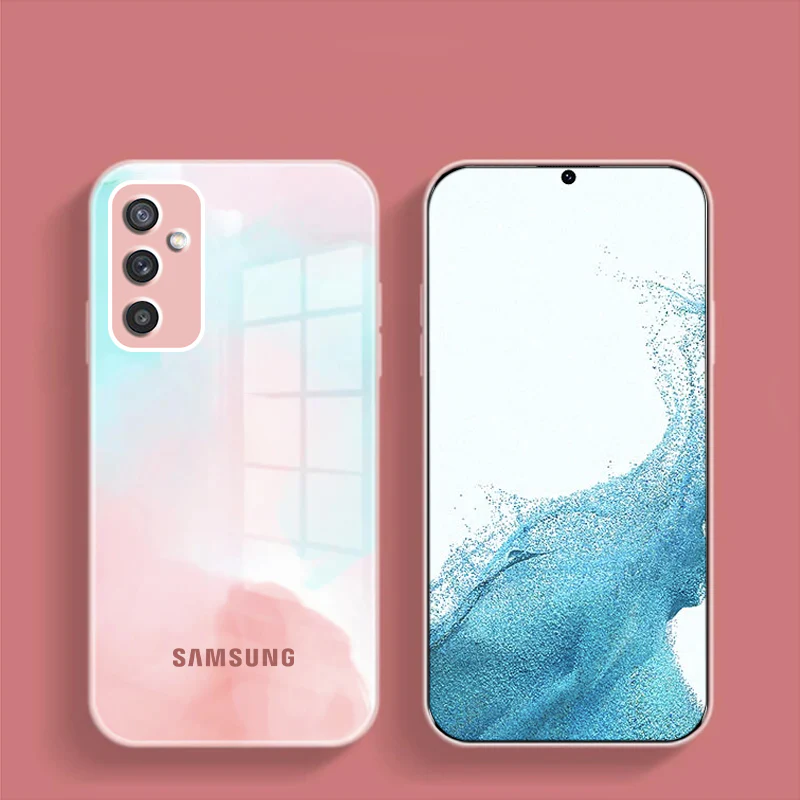 Galaxy M52 Colorful Wave Glass Phone Case - Image 4