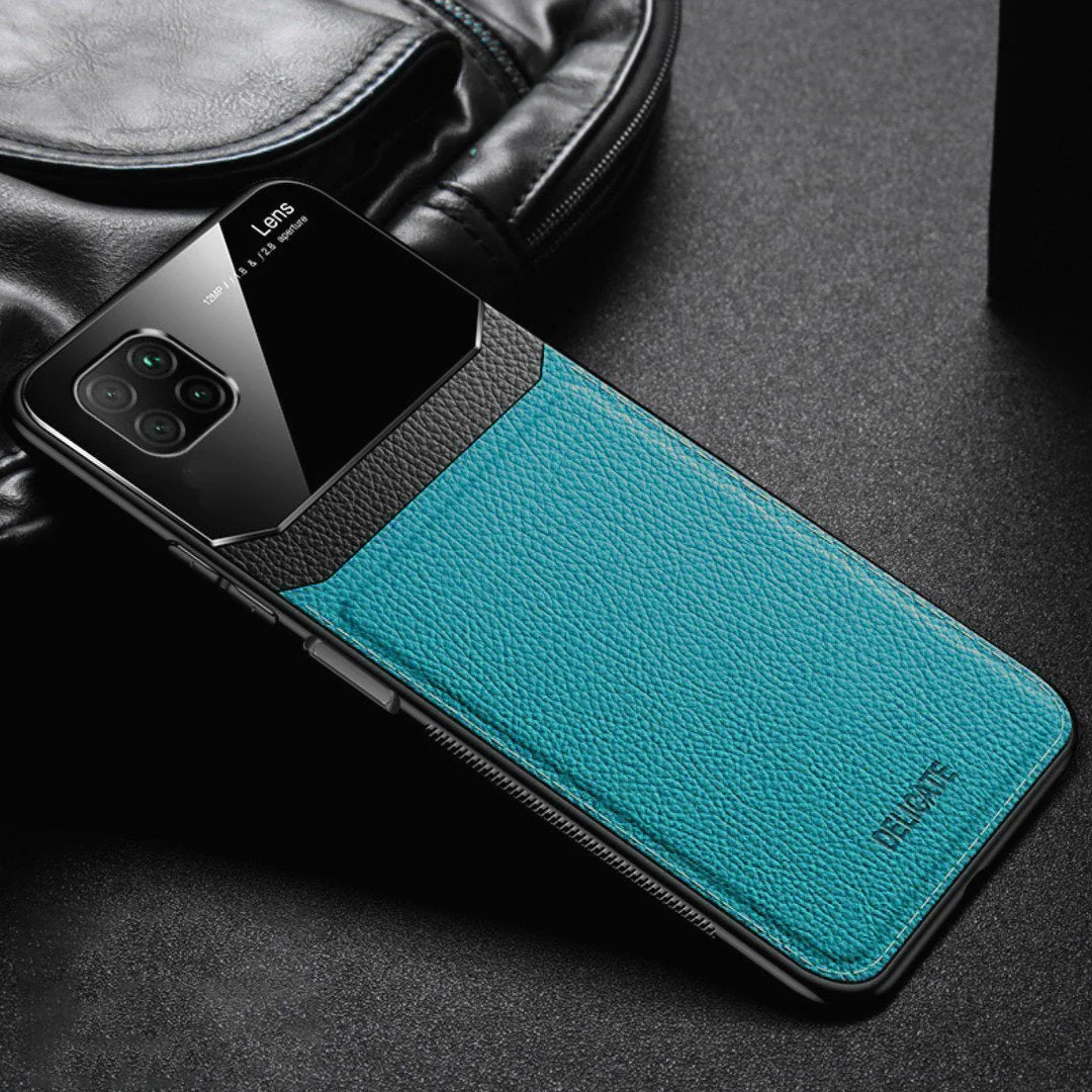 Galaxy Note Series Sleek Slim Leather Glass Case - Image 4