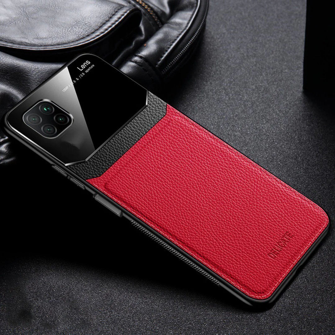 Galaxy Note Series Sleek Slim Leather Glass Case - Image 5