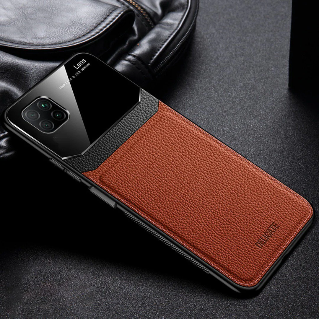Galaxy Note Series Sleek Slim Leather Glass Case - Image 6